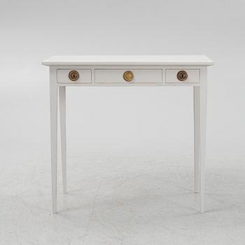 A painted side table with drawers, Gustavian style, 20th Century.