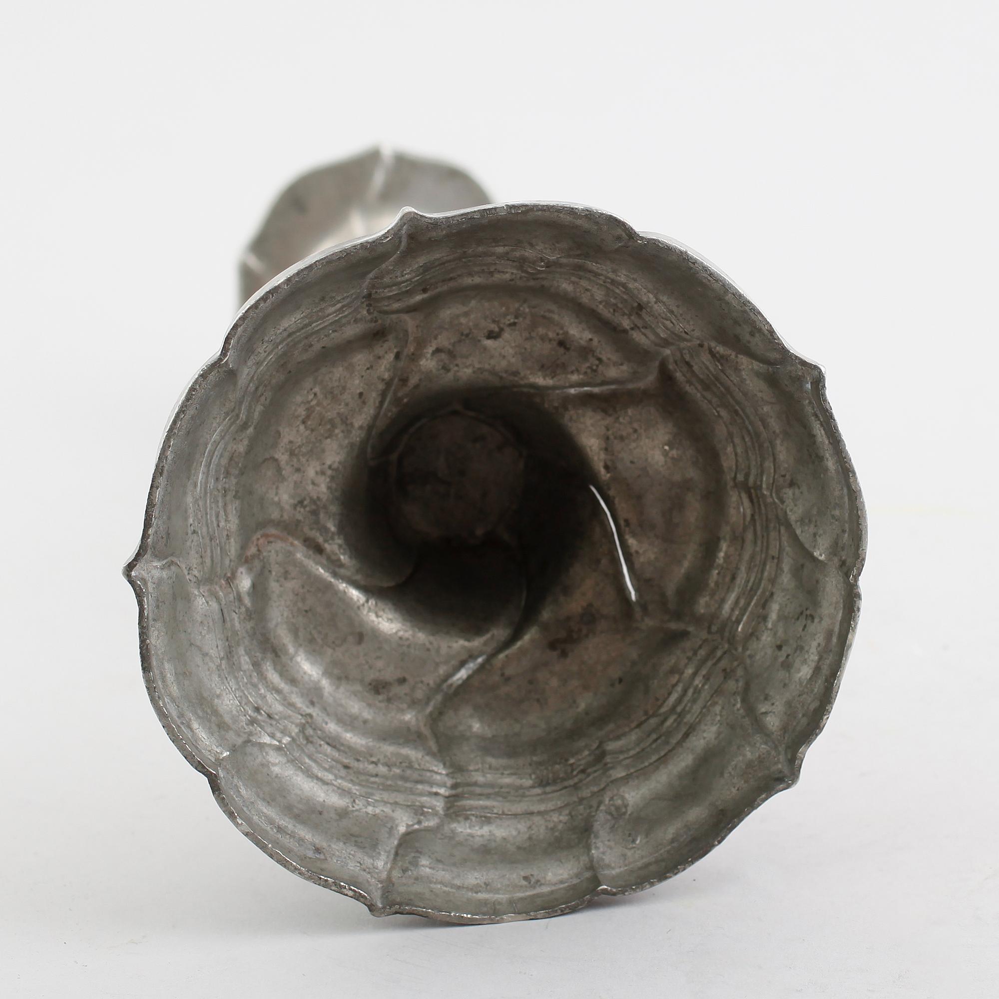 LJUSSTAKE, tenn, Johan Gustaf Ryman, Stockholm 1771.