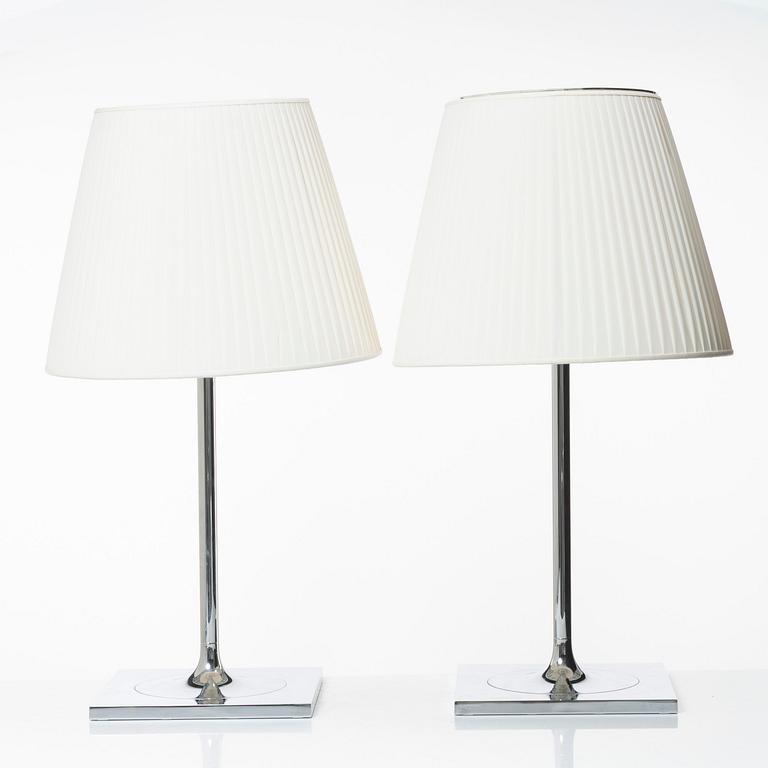 Philippe Starck, bordslampor, ett par, "Ktribe", Flos.