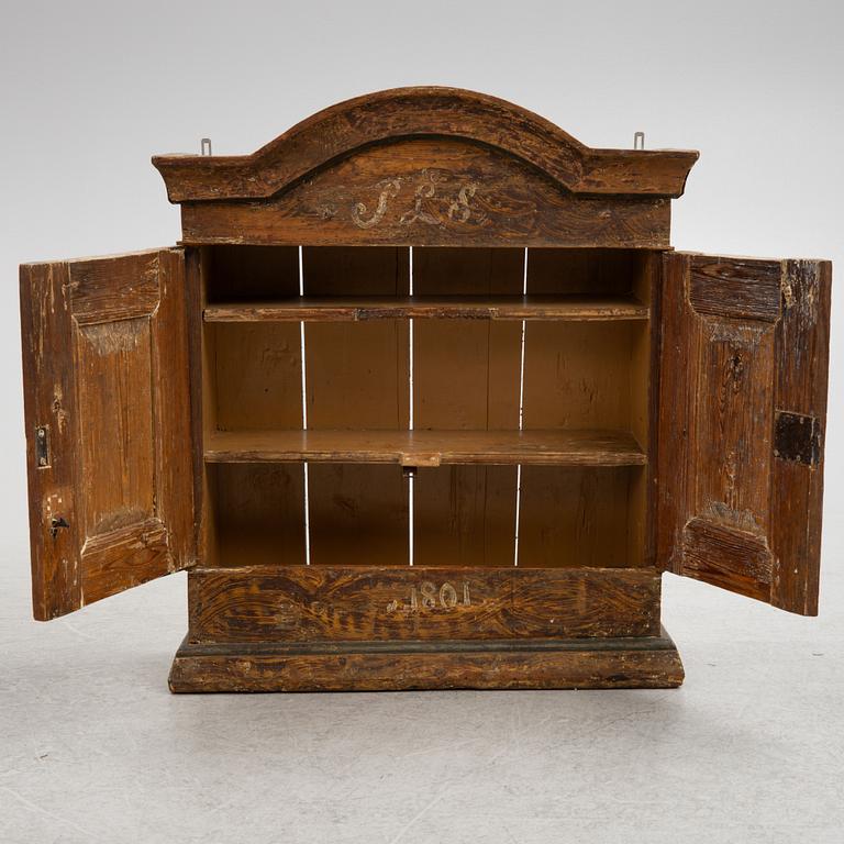 A 19th Century Wall Cabinet.