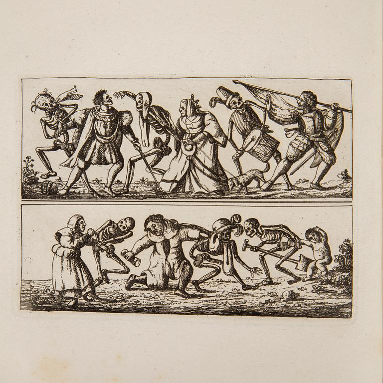 Holbein’s Dance of Death, 1803, with fore-edge-painting.