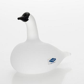 Oiva Toikka, glasfågel, "Snow Goose", signerad O.Toikka, Nuutajärvi.