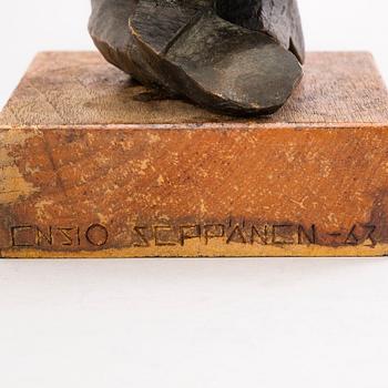 ENSIO SEPPÄNEN, bronze sculpture, signed and dated-63 (on the base).