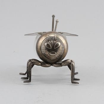 HONUNGSBI, glas samt vitmetall, omkring 1900-talets mitt.