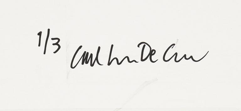 Carl Johan De Geer, fotografi, signerat 1/3 a tergo.