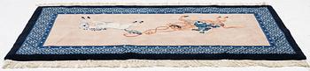 A pictorial chinese rug,  c. 153 x 78 cm.