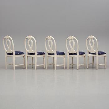 STOLAR, 5 st, gustaviansk stil, 1900-talets slut.