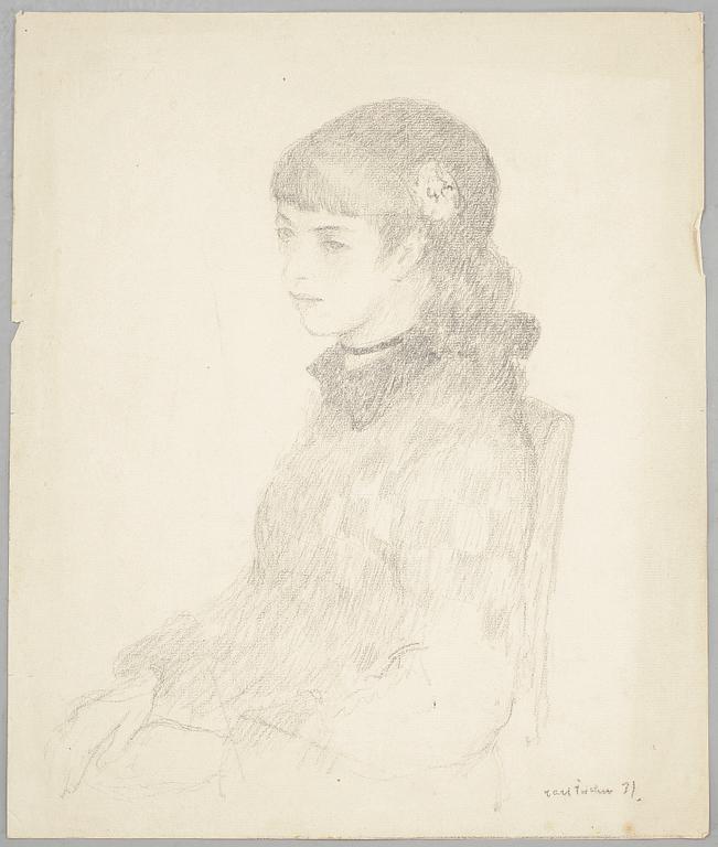 CARL HOLGER FISCHER, blyertsteckningar, 5 st, vissa signerade och daterade, bl a 1919.