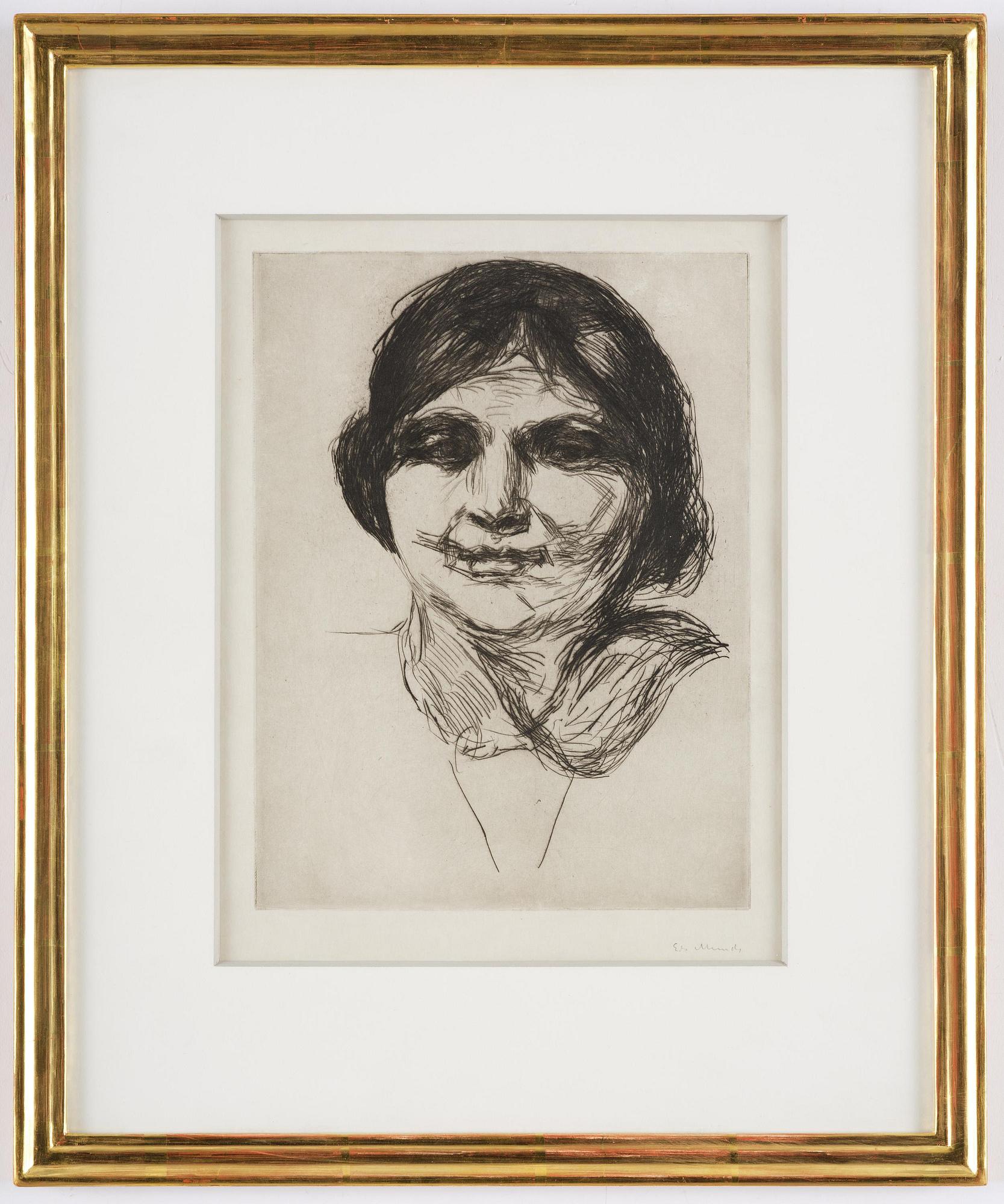 Edvard Munch, "Celline uten hatt" / "Celline Without Hat".