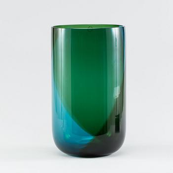 A TAPIO WIRKKALA GLASS VASE, Venini 1991.