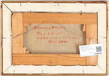 CURT SJÖBERG, olja på pannå, signerad och daterad -79.