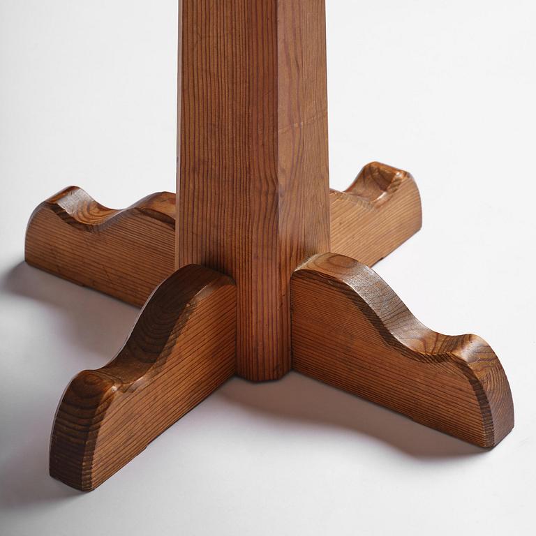 Nordiska Kompaniet, a stained pine "Lovö" table, 1940s.