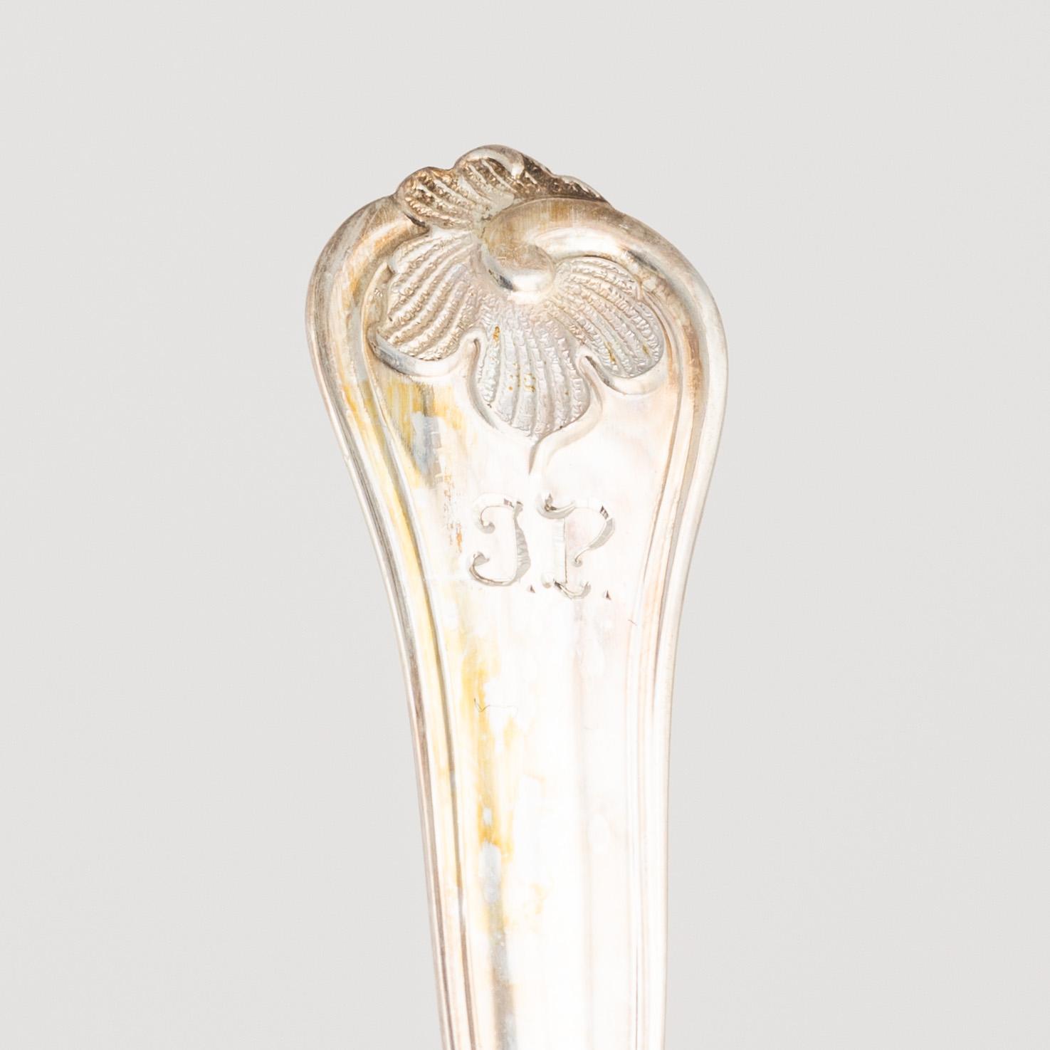 A Swedish Silver Cutlery, model 'Sachsisk' including mark of Mema, Lidköping 1993 (24 pieces).