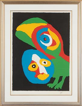 Karel Appel, lithograph in colours, signed 72/120.