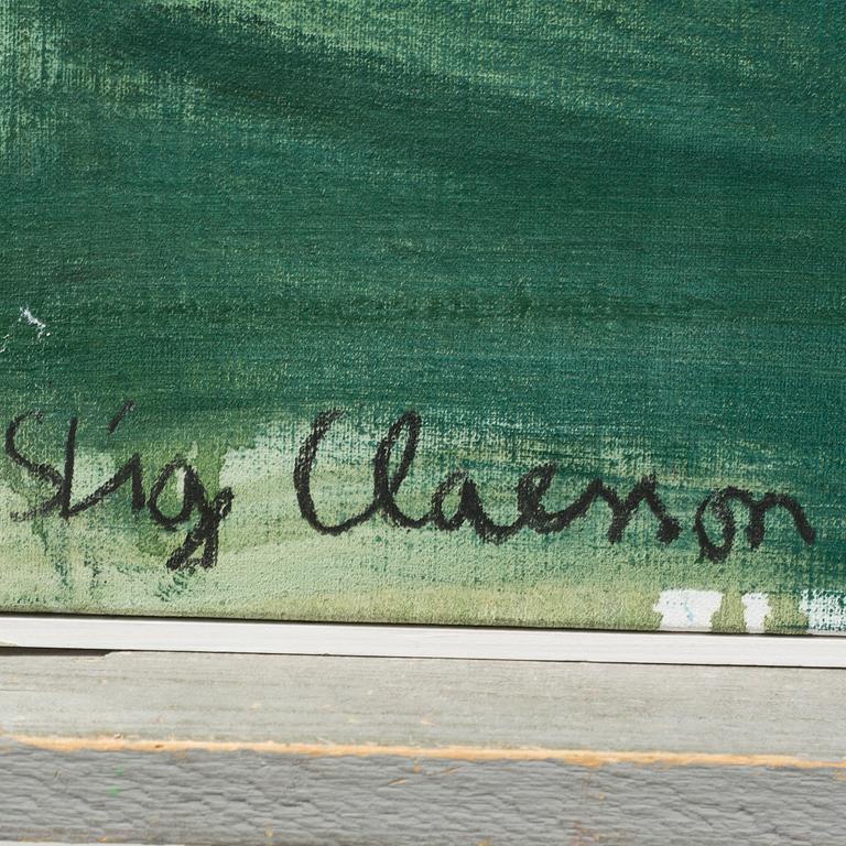 STIG CLAESSON, olja på duk, signerad.