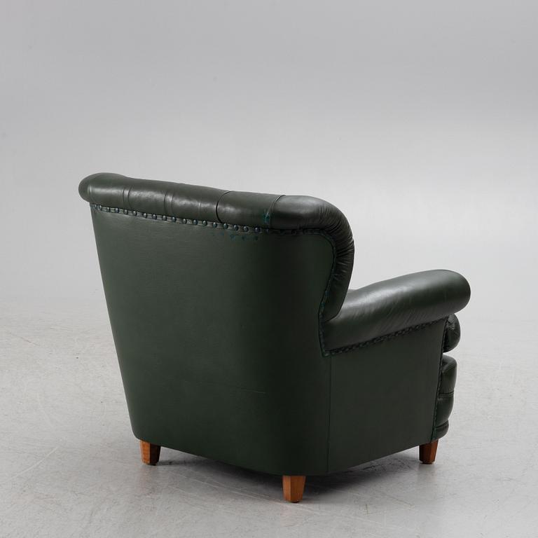 Josef Frank, fåtölj, modell 568, Firma Svenskt Tenn, 1900-talets mitt.