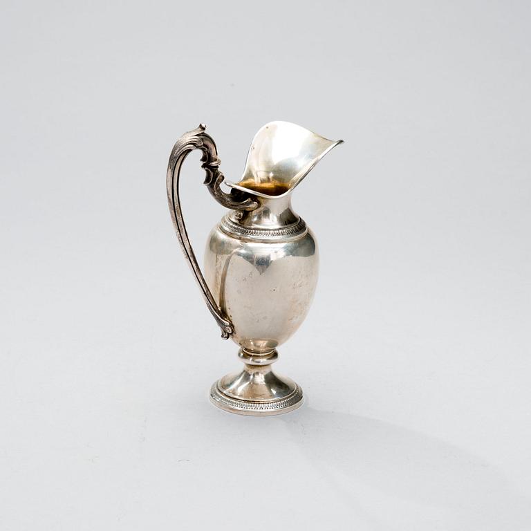 KAFFESERVIS, 3 delar, silver, Italien 1944-1968. Totalvikt 1352 g.