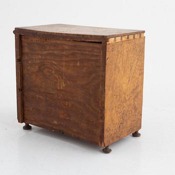 A Swedish miniature commode, 19th century.