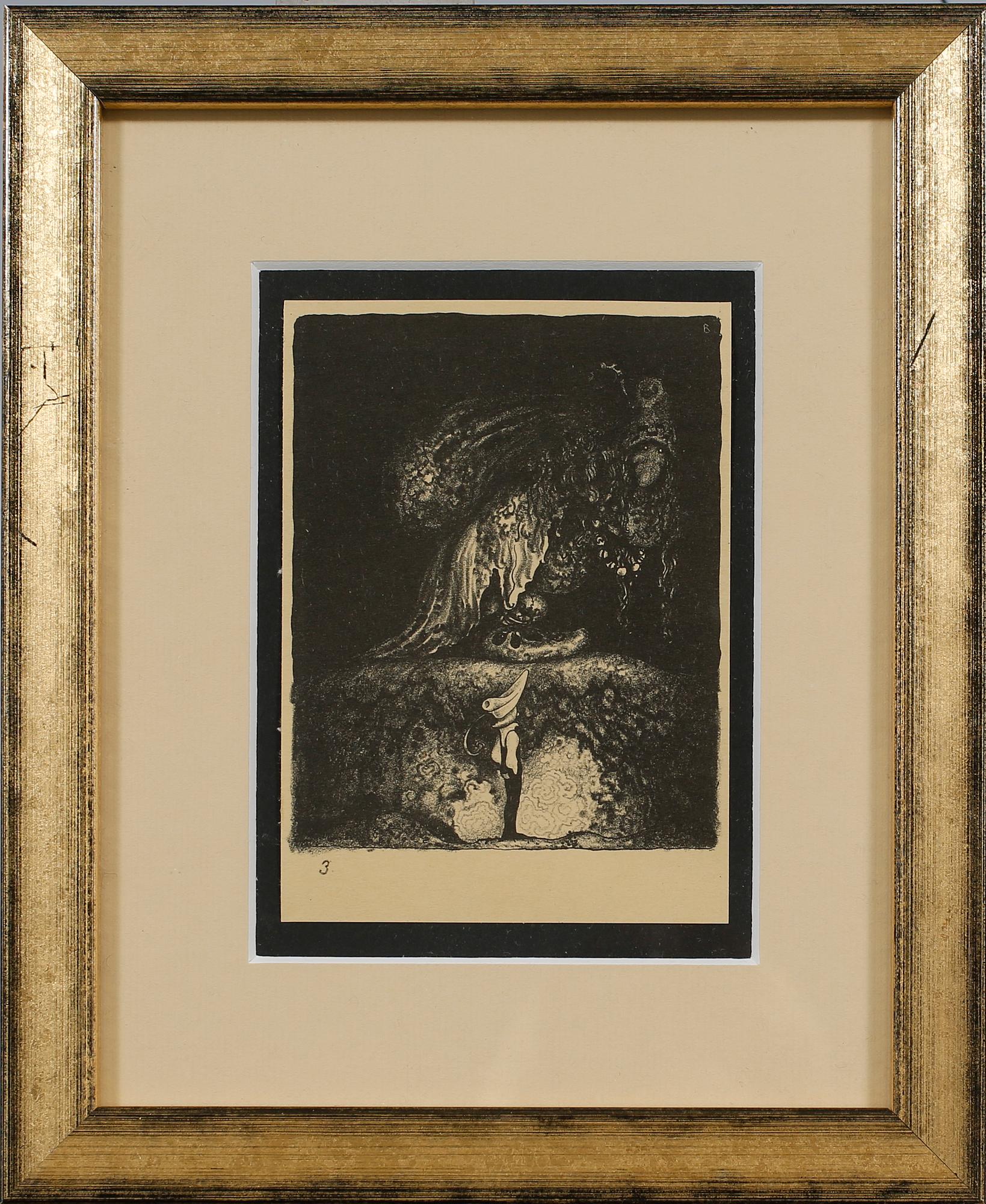 JOHN BAUER, litografi, osignerad.