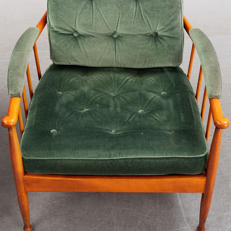A pair of 'Skrindan' easy chairs by Kerstin Hörlin-Holmquist for OPE, 1960's.