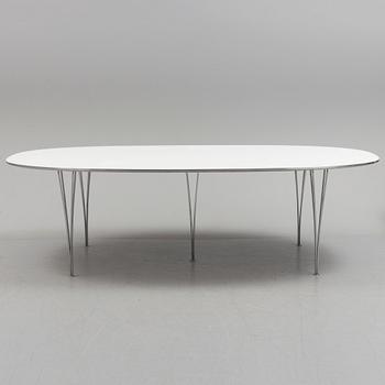 A "Superellips" table by Bruno Mathsson and Piet Hein for Fritz Hansen.