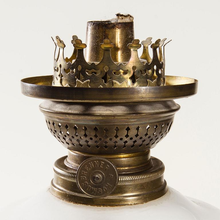FOTOGENLAMPA, glas och metall, Kosmos Brenner, tidigt 1900-tal.