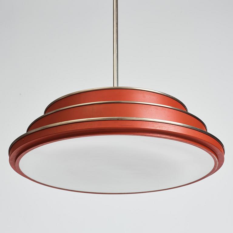 Erik Tidstrand, a ceiling lamp, model "28307", Nordiska Kompaniet, 1930s.