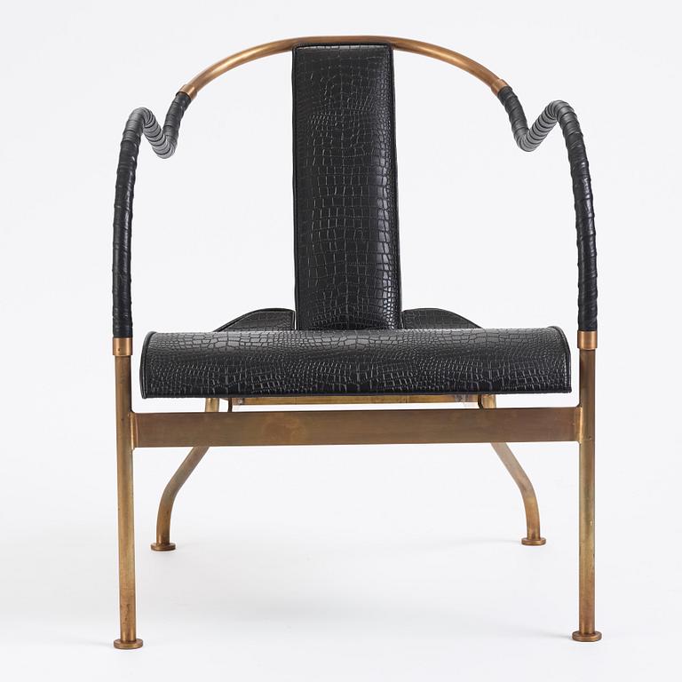 Mats Theselius, an 'el Rey' armchair, ed. 168/360, Källemo, Sweden, post 1999.