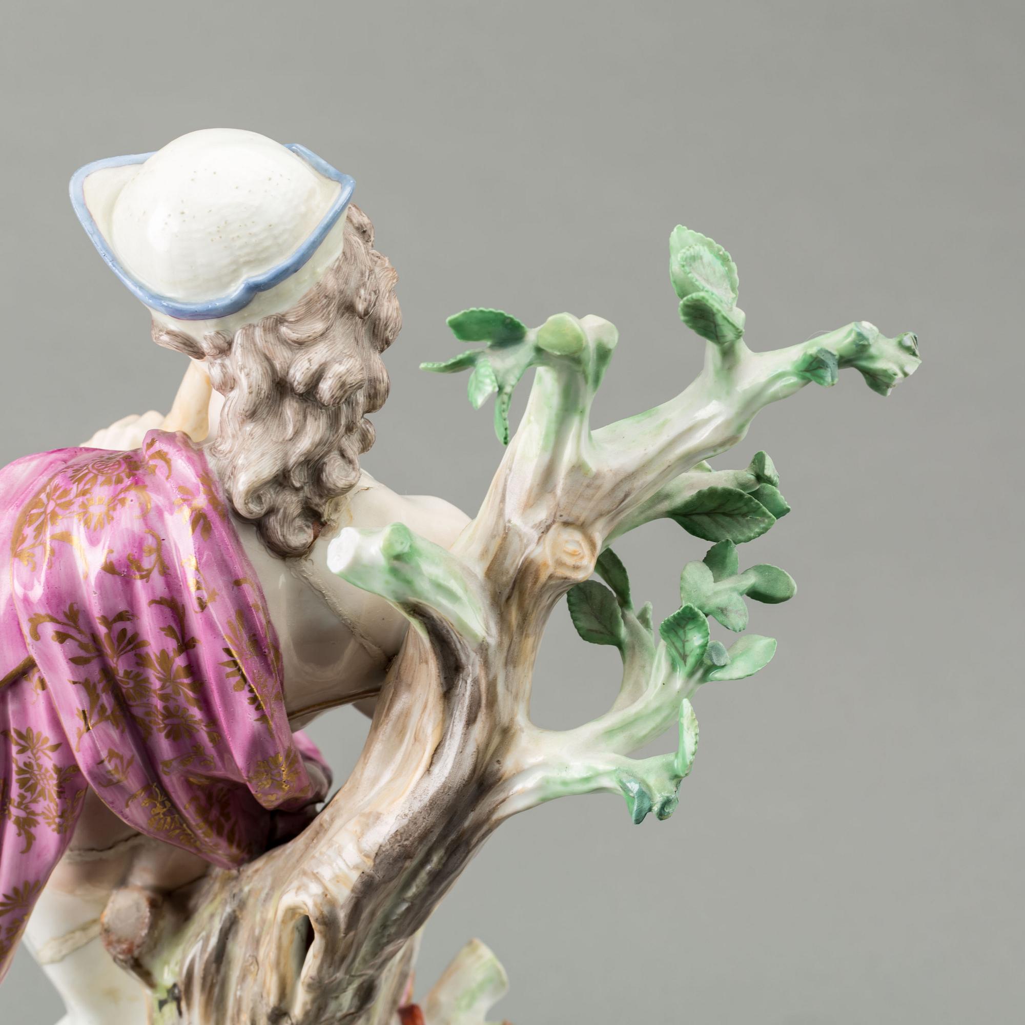 FIGURIN, porslin, 1800-tal. Meissen.