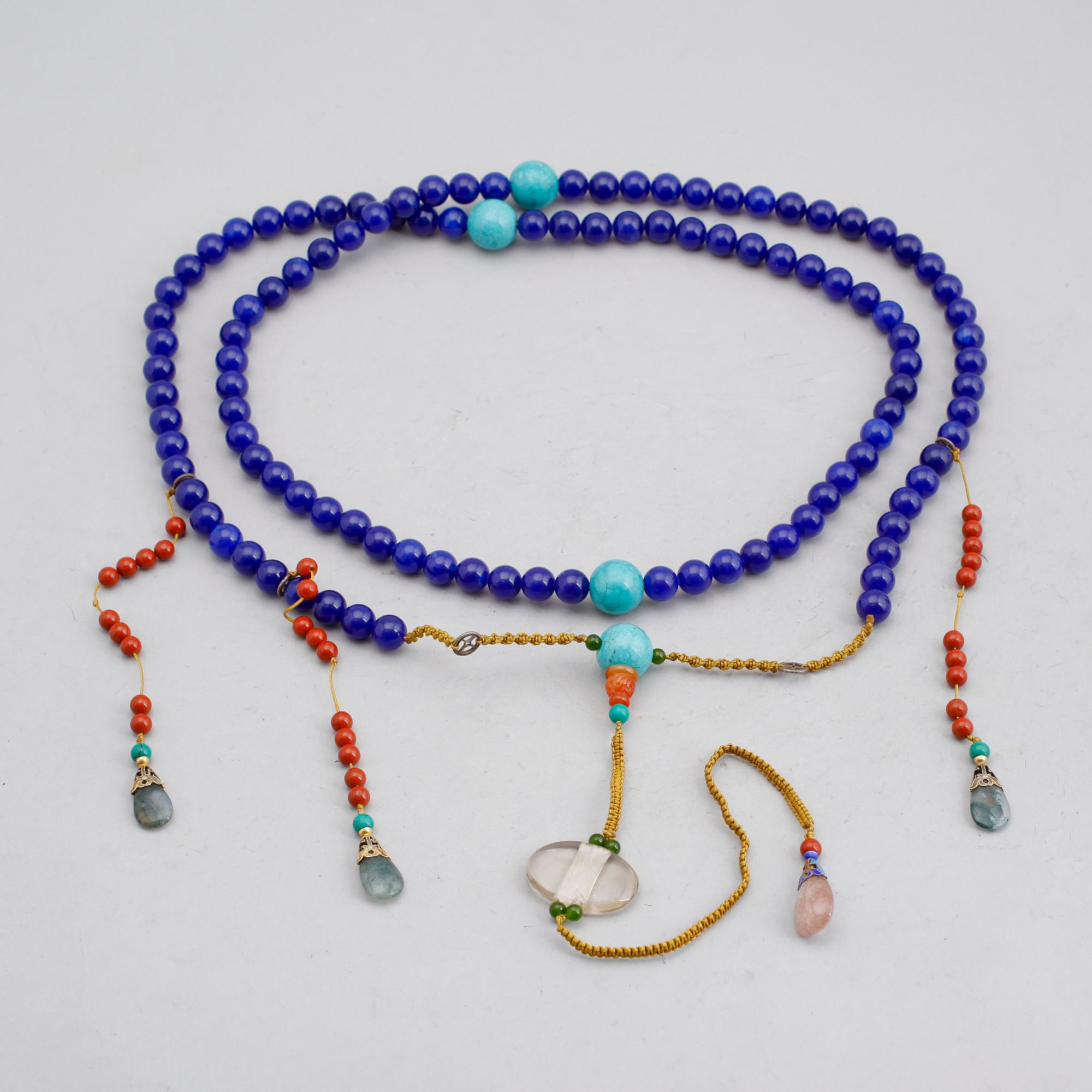 CEREMONIELLT HALSBAND, Kina, 1900-/2000-tal.