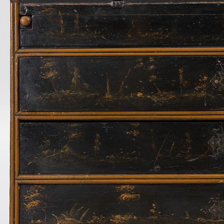 A writing cabinet, Norway, 18th/19th Century.