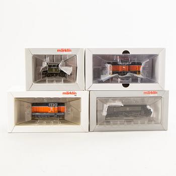 4 Märklin locomotives, 36861, 37135, 3132 and 36337.