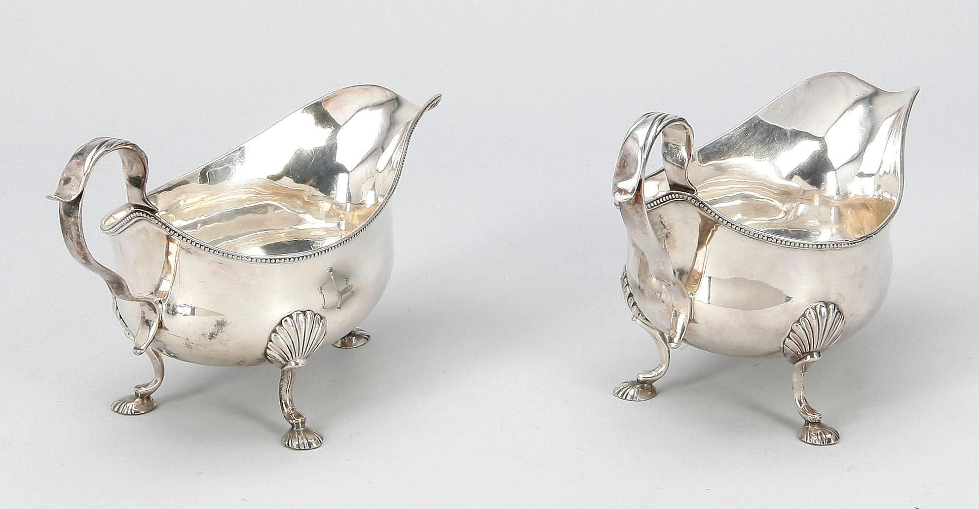 SÅSSNIPOR, ett par, London 1783. Totalvikt 460 gr.