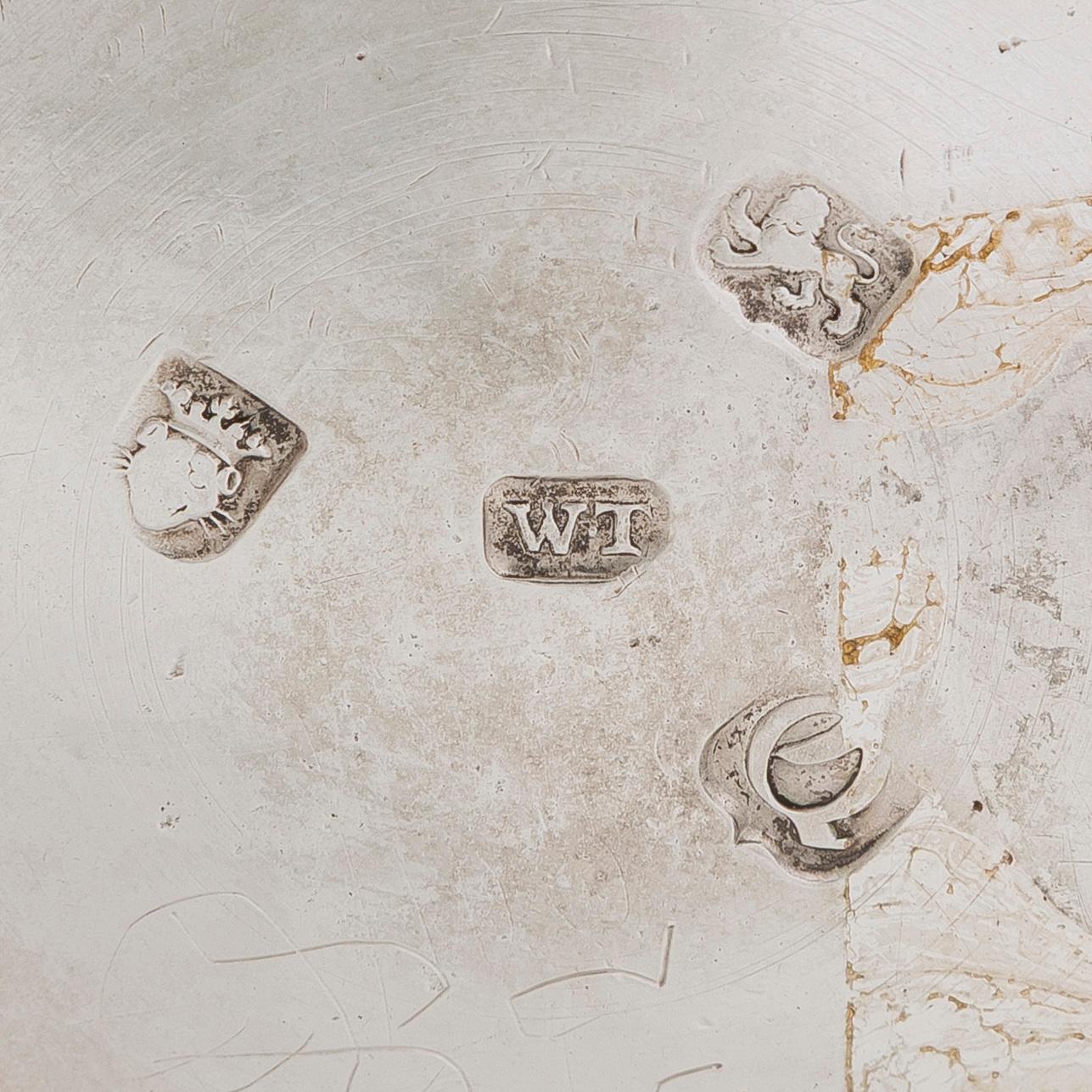 A George III sterling silver mug, maker's mark W.T,  London 1771.