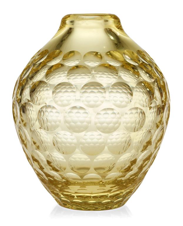 A Vicke Lindstrand glass vase, Kosta.