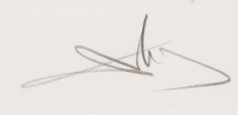 SALVADOR DALÍ, etsaus, signeerattu ja numeroitu 102/250.