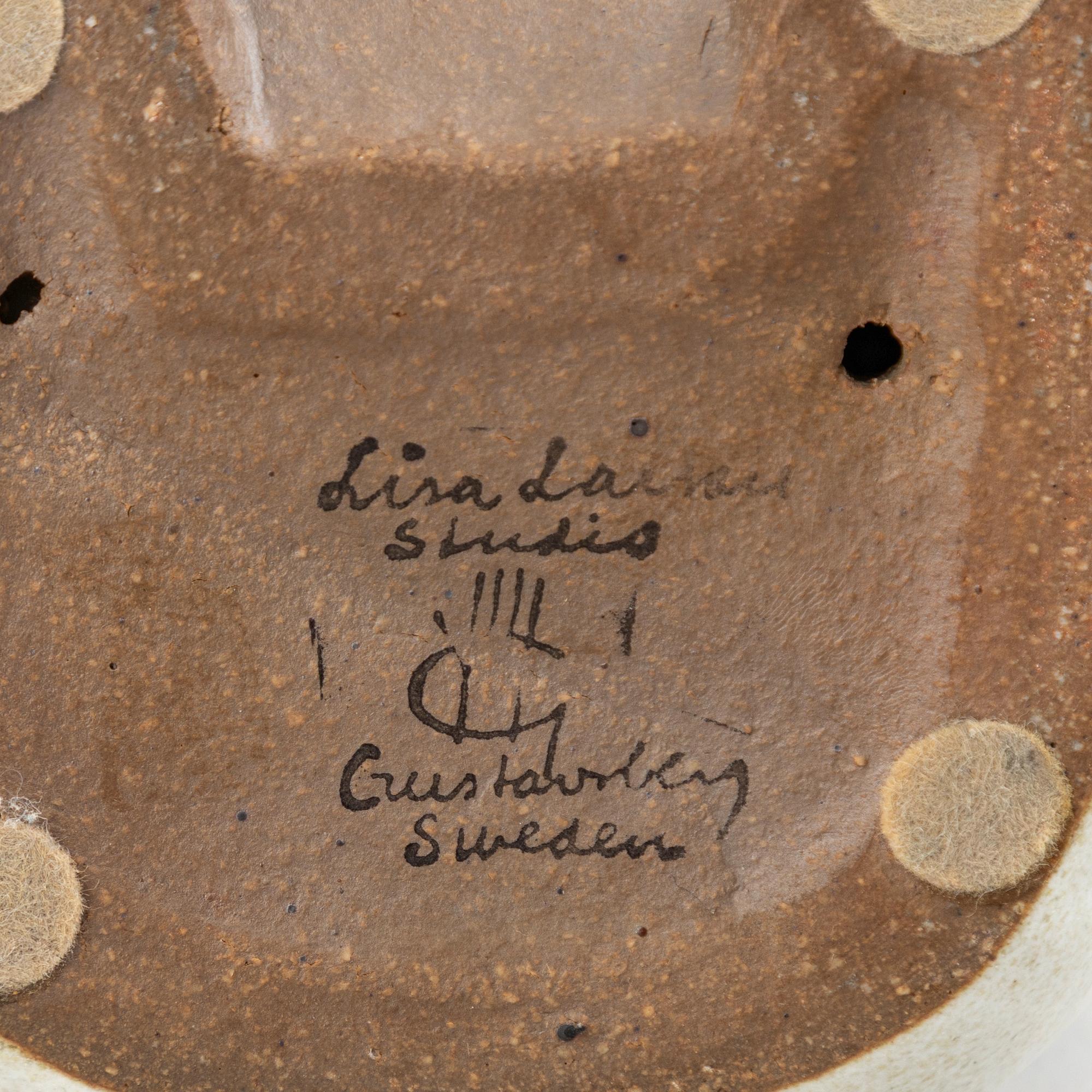 Lisa Larson, figuriner, 2 st, stengods, "Syd maxi", ur serien "All världens barn", Gustavsberg.