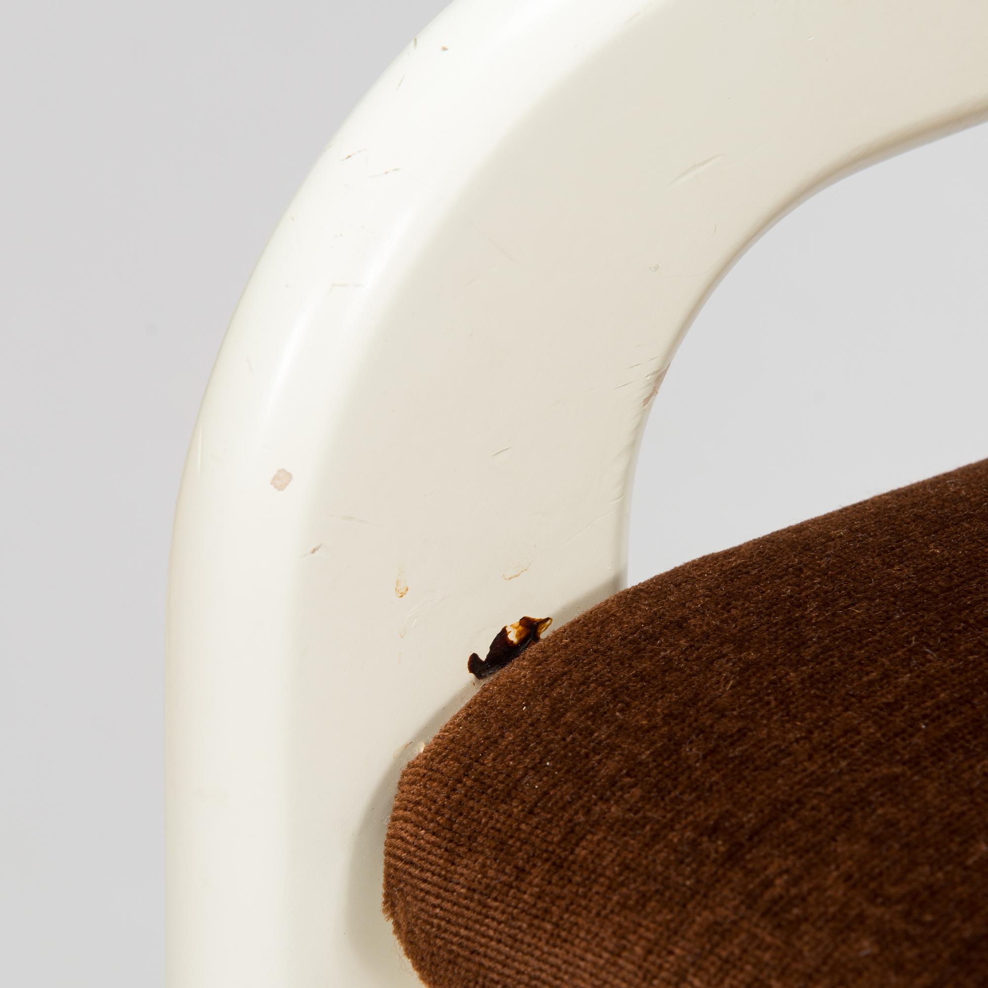 Eero Aarnio, a set of four 1970s 'Flamingo' chairs for Asko Finland.