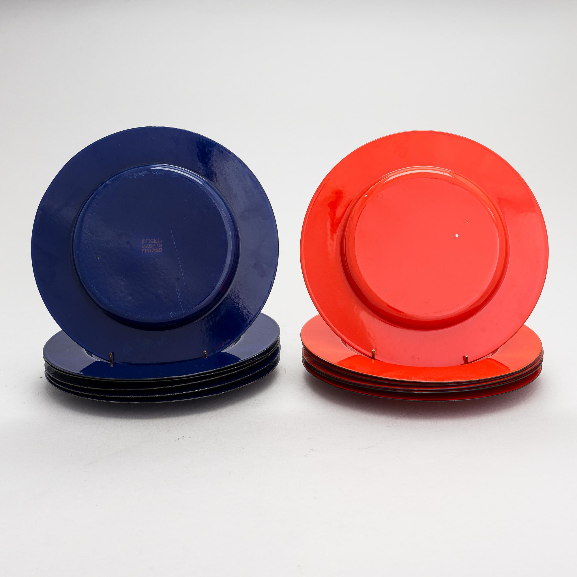 Leif Eriksson och Tuula Pöyhö, lautasia, 12 kpl, "Emma", Finel Finland 1970-luku.