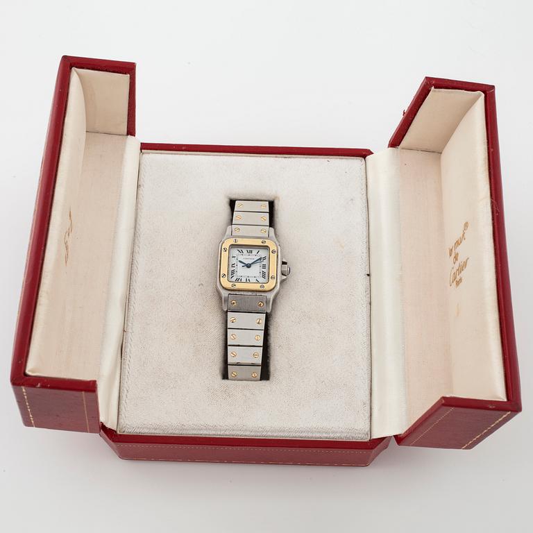 CARTIER, Santos, armbandsur, 24x24 mm.