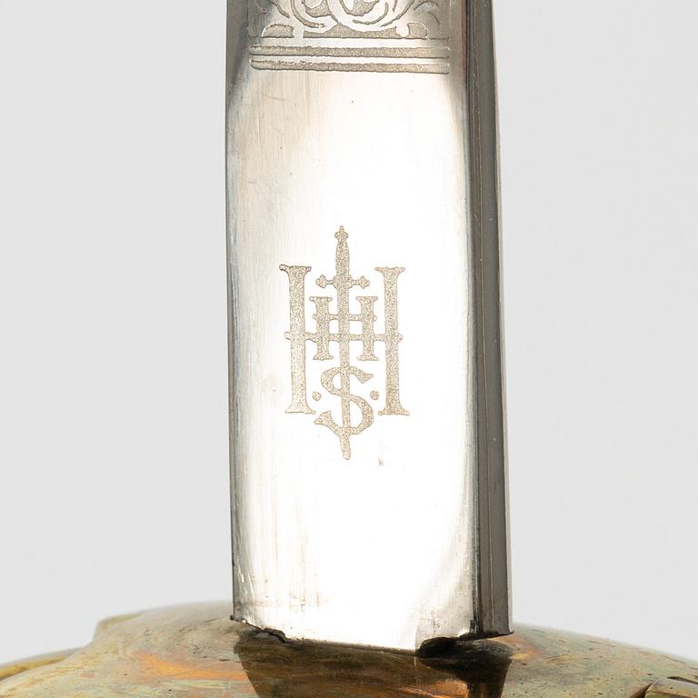 Värja, tysk, Hörster, Solingen, omkring år 1900, med balja.