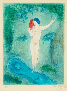 310. Marc Chagall, "Le baiser de Chloé", ur: "Daphnis et Chloé".