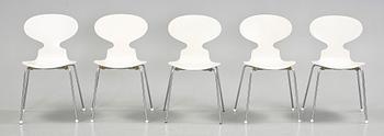 STOLAR, 5 st, "Myran", Arne Jacobsen, Fritz Hansen, 1969.