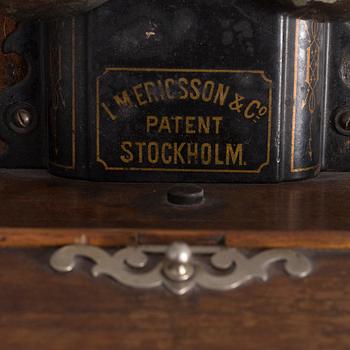 An L.M. Ericsson wall telephone, early 20th Century.