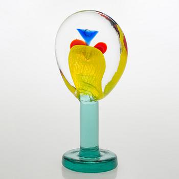 Oiva Toikka, skulptur, "Lollipop", signerad Oiva Toikka, Nuutajärvi 2004 181/200.