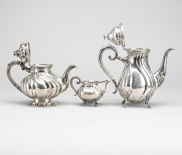 G.A DAHLGREN 1918-1919 COFFEE- AND TEA SET SILVER.