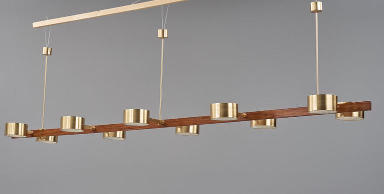 Hans-Agne Jakobsson, a large model ”T 261/10”, ceiling lamp, probably made to order, Hans-Agne Jakobsson AB, Markaryd, 1950-60s.