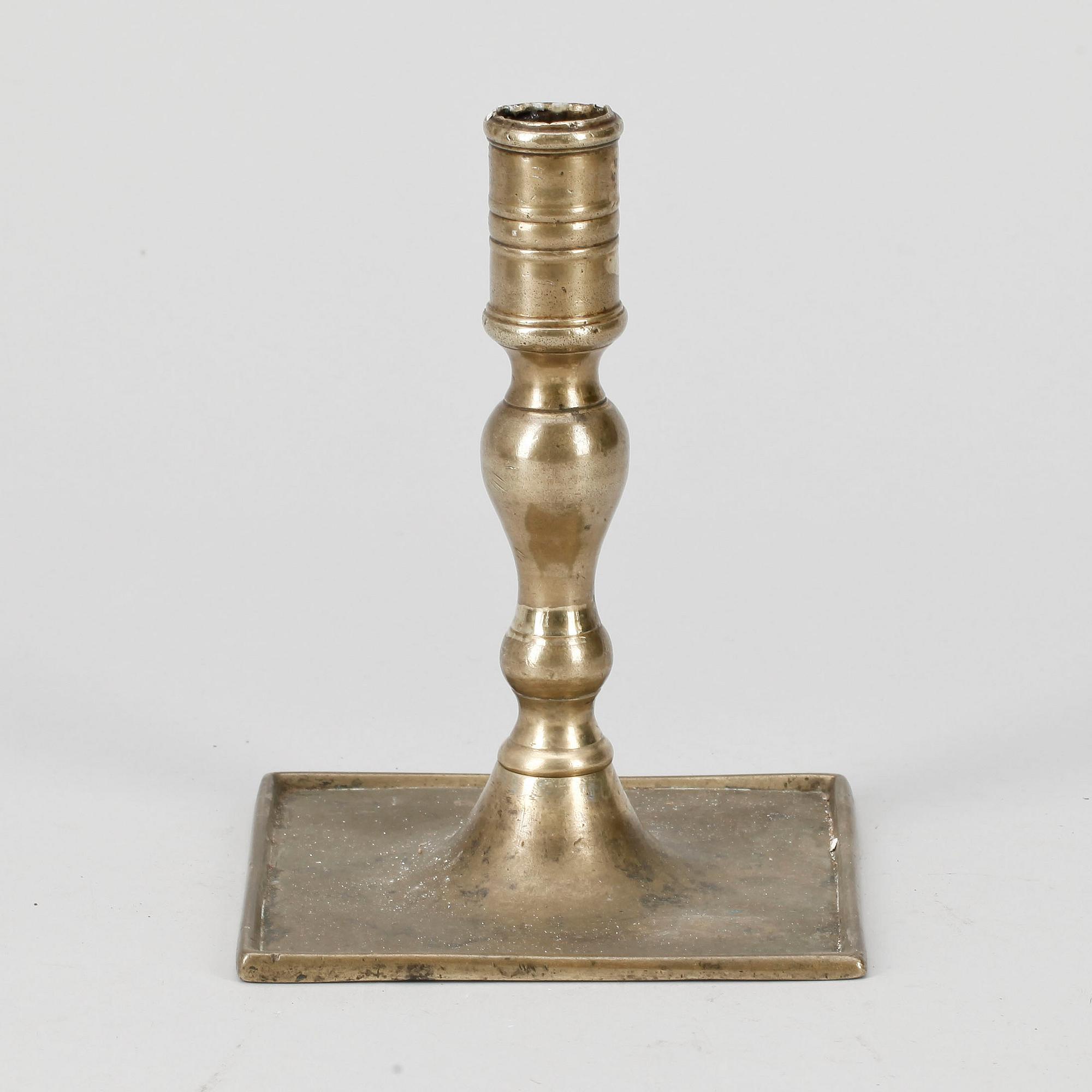 LJUSSTAKE, barock, mässing, 1600-tal.