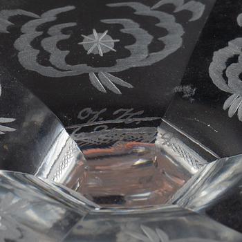 Edward Hald, a glass vase, Orrefors 1929.