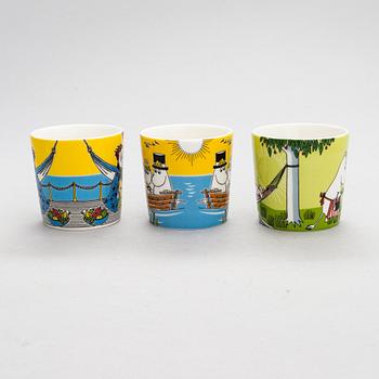 A 6-piece set of Seasonal Moomin mugs, vitro porcelain, Moomin Characters, Arabia.